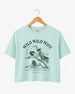 Maid-of-honor gift idea: Wild Wild Wife bachelorette crop top with vintage western art. Personalize with the bride's name, year, and destination city for the full rodeo crew.