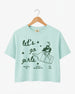 Let's Go Girls Cowgirl Bottle Crop Top Chalky Mint