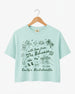 With Love from The Bahamas Crop Top Chalky Mint