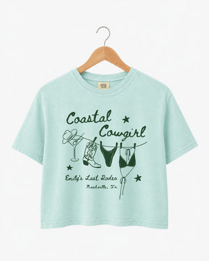 Coastal Cowgirl Crop Top Chalky Mint
