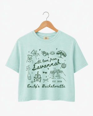With Love from Savannah Crop Top Chalky Mint