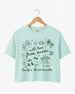 With Love from Miami Crop Top Chalky Mint