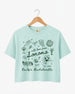 Matching bachelorette crop top with custom wine country design for bride and bridal crew