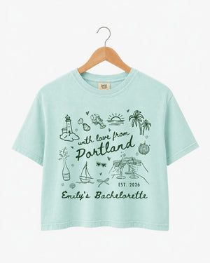 With Love from Portland Crop Top Chalky Mint
