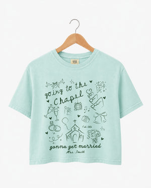 Going To The Chapel Crop Top Chalky Mint