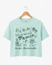 Gift idea for the bachelorette crew: Mexico destination crop top with playful hand-drawn script art. Personalized with bride name, date, and destination for the whole party.