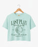 Last Play Before the Big Day - Basketball Crop Top Chalky Mint