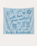 Whimsical line-art doodle bachelorette banner with script lettering and Austin-inspired artwork. Personalized with bride name, city, and year for the full weekend setup.