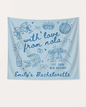 With Love from Nola Banner Chambray