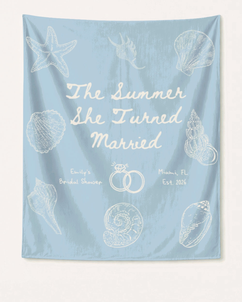 The Summer She Turned Married Banner Chambray