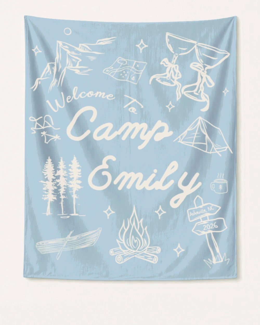 Camp Bach Banner Chambray