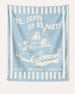 Bride or Die and Ride or Die Stripes Banner Chambray