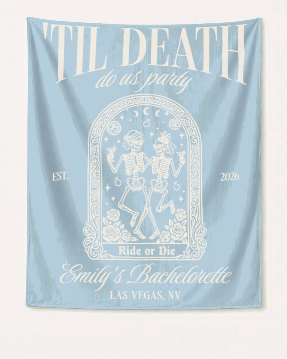 Til death do us party - Tarot-inspired Banner Chambray