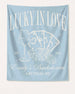Lucky In Love Wine Cards Banner Chambray