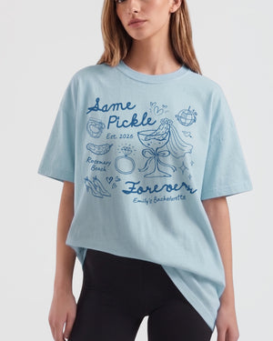 Same Pickle Forever & Last Pickle She'd Ever Tickle T-Shirt Chambray