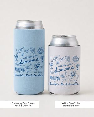 With Love from Sonoma Can Cooler Chambray