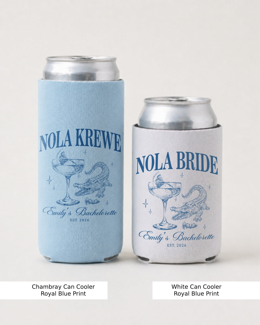 Nola Krewe, Nola Bride Can Cooler Chambray