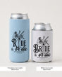 Bride or Die and Ride or Die Can Cooler Chambray