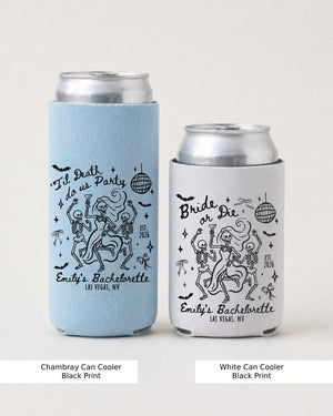 Til death do us party - Dancing Skeletons Can Cooler Chambray