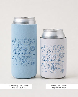 Let's Go Girls Disco Boots Can Cooler Chambray
