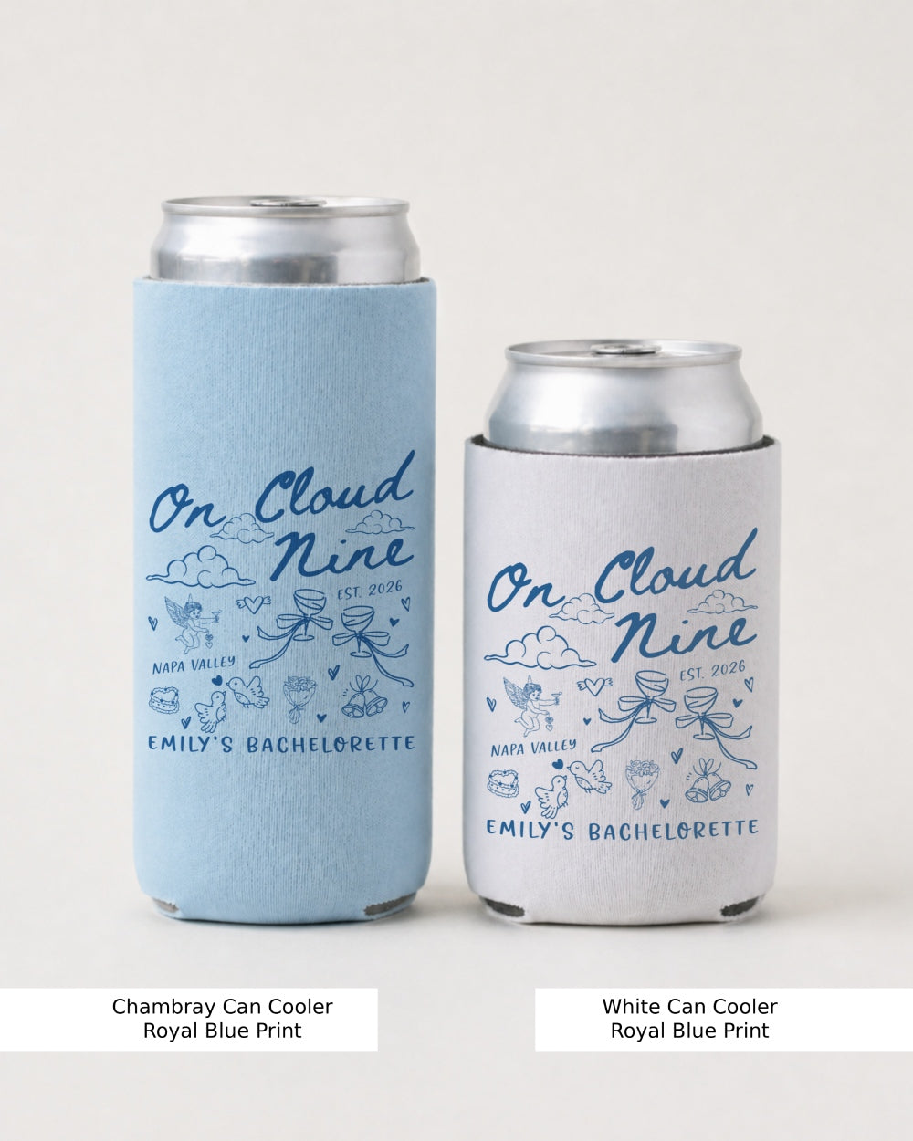 On Cloud Nine Can Cooler Chambray