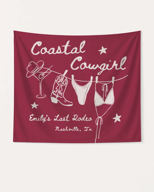 Coastal Cowgirl Banner Crimson