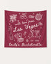 Matching bachelorette party banners for the Las Vegas weekend crew, hand-drawn doodle art with bride name, year, and destination customizable for the whole squad.