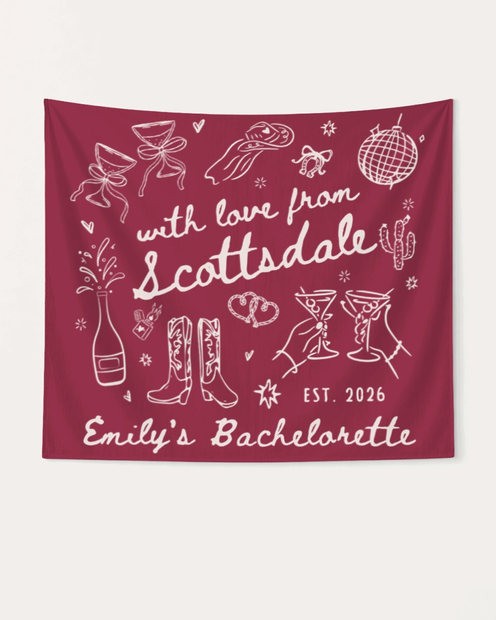 With Love from Scottsdale Banner Crimson