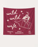 Personalized Nashville bachelorette backdrop with Wild Wild Wife design for bride party decor