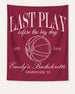 Last Play Before the Big Day - Basketball Banner Crimson