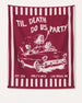 Bride or Die and Ride or Die Stripes Banner Crimson