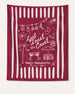 Last toast on the coast - Stripes Banner Crimson