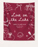 Love on the Lake Banner Crimson