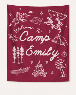 Camp Bach Banner Crimson