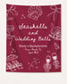 Seashells & Wedding Bells Banner Crimson