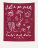 Let's Go Girls Cowgirl Party Banner Crimson