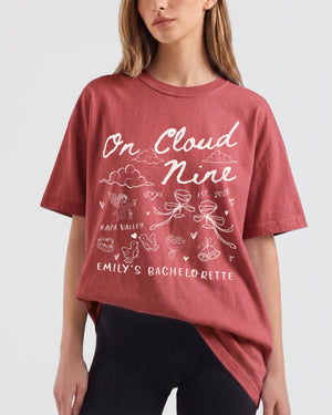 On Cloud Nine T-Shirt Crimson