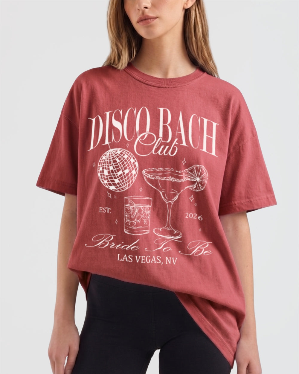 Disco Bach Club Party T-Shirt Crimson