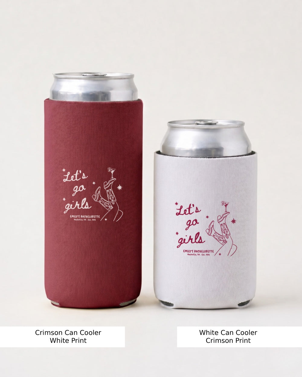 Let's Go Girls Can Cooler Crimson