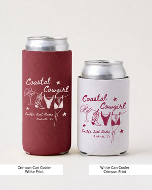 Coastal Cowgirl Can Cooler Crimson