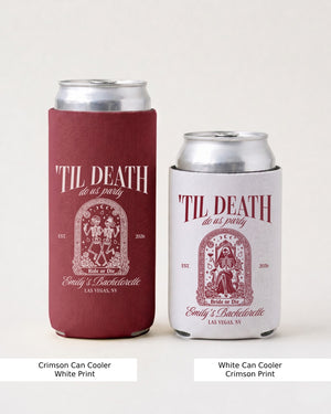 Til death do us party - Tarot-inspired Can Cooler Crimson