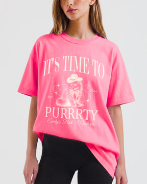 I'm Getting Meowied Bow T-Shirt Crunchberry