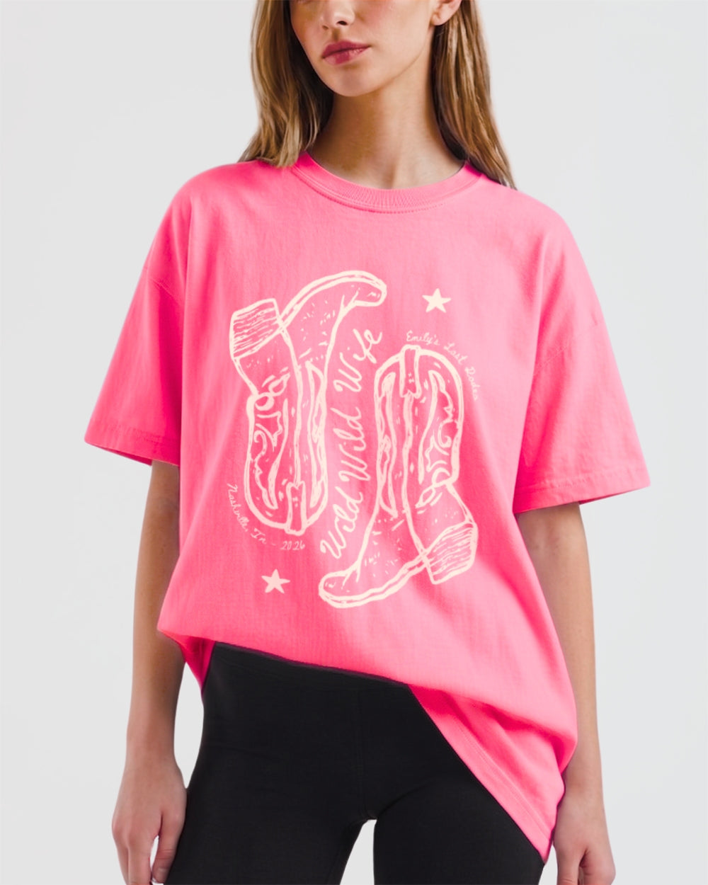 Wild Wild Wife Cowgirl Boots T-Shirt Crunchberry