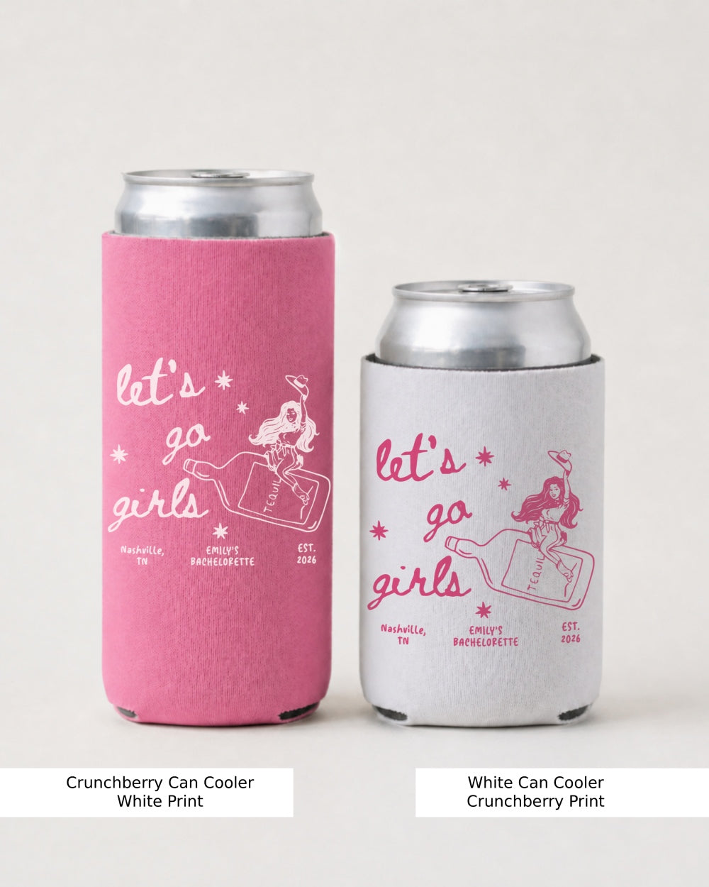 Let's Go Girls Cowgirl Bottle Can Cooler Crunchberry