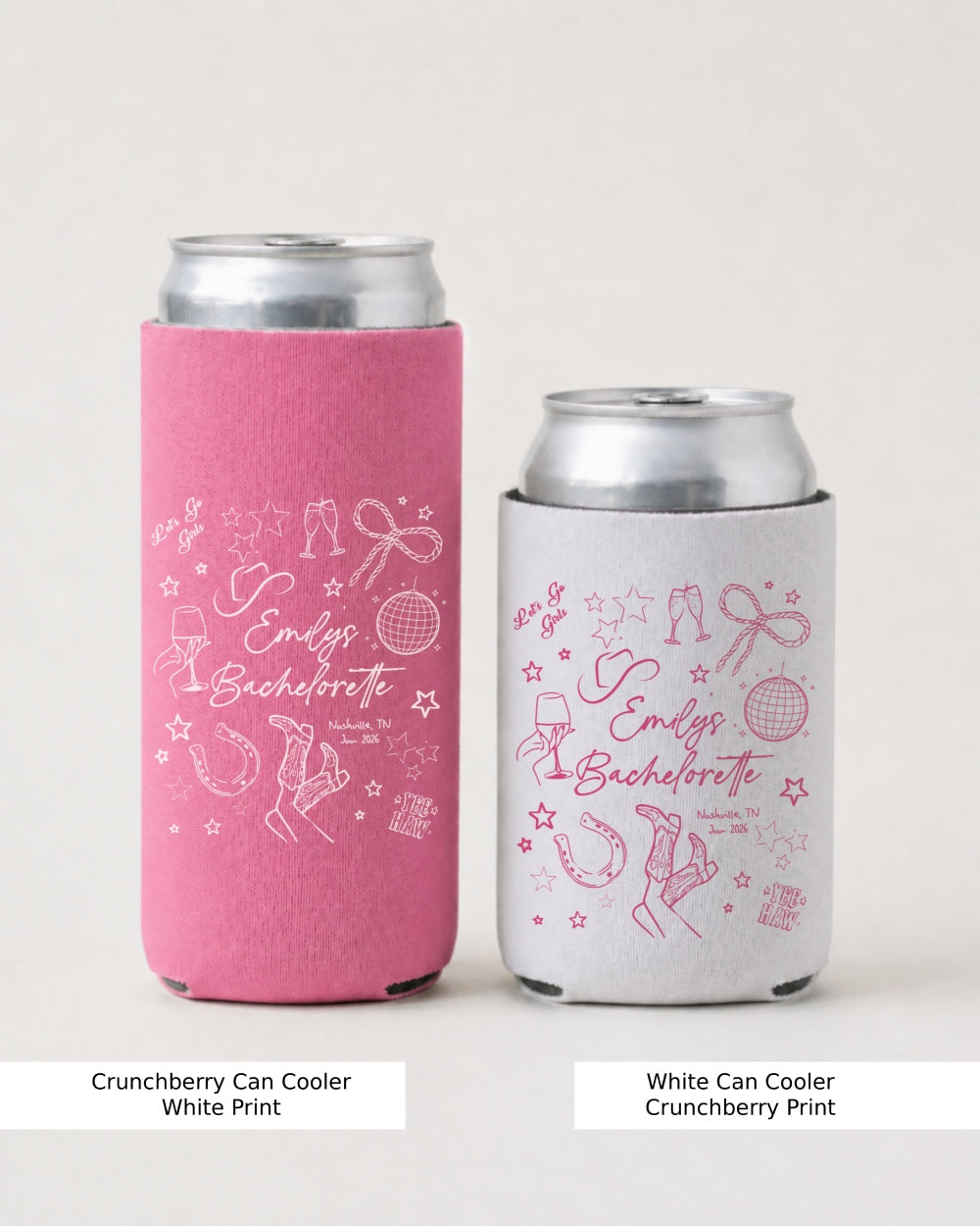 Let's Go Girls Disco Boots Can Cooler Crunchberry