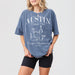Soft blue denim cowgirl shirt, perfect for bachelorette parties and bridal celebrations in Austin, Texas with a Western flair