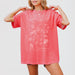 Bright watermelon red long sleeve sweatshirt or tshirt, perfect for a beach bachelorette party in coastal destinations like Charleston, Miami, or Savannah