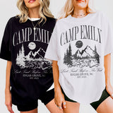 Custom Camping Bachelorette Shirt Last Trail Before the Veil Camp Bachelorette Party Shirts Mountain Wedding Camp Bach Bride To Be Gift - matching Image