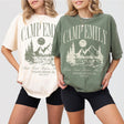 Custom Camping Bachelorette Shirt Last Trail Before the Veil Camp Bachelorette Party Shirts Mountain Wedding Camp Bach Bride To Be Gift - matching Image