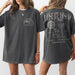Cotton bachelorette party shirts in pepper color featuring disco and western designs, perfect for a luxury desert bachelorette celebration